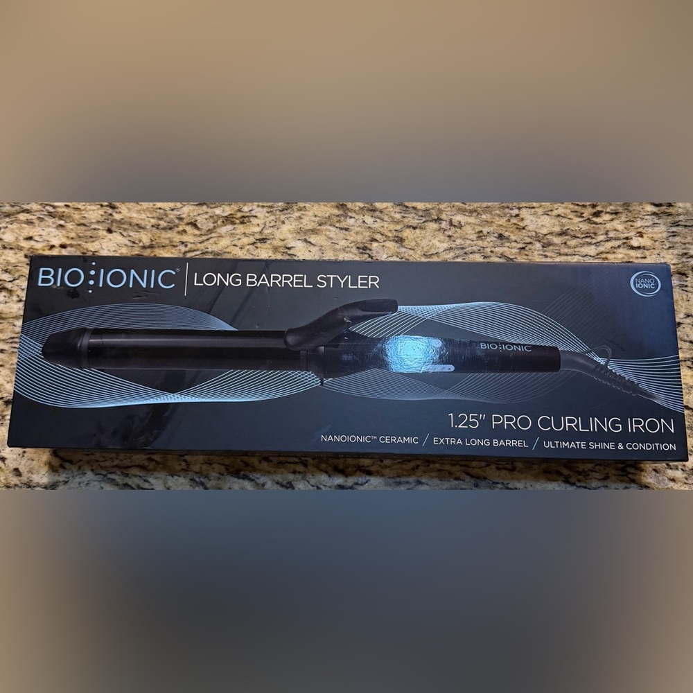 Bio Ionic 1.25 Inch Long Barrel Ceramic Curling Iron